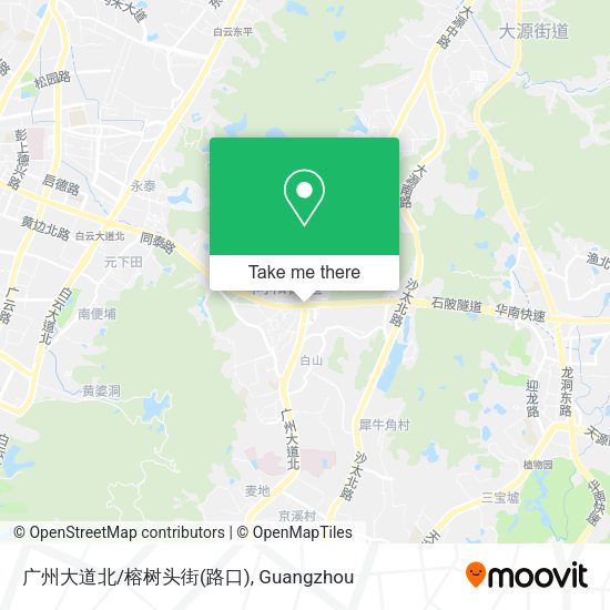 广州大道北/榕树头街(路口) map