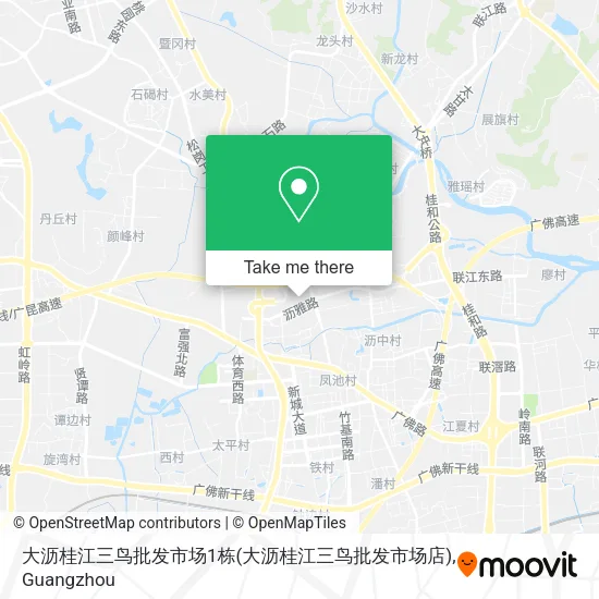 大沥桂江三鸟批发市场1栋(大沥桂江三鸟批发市场店) map