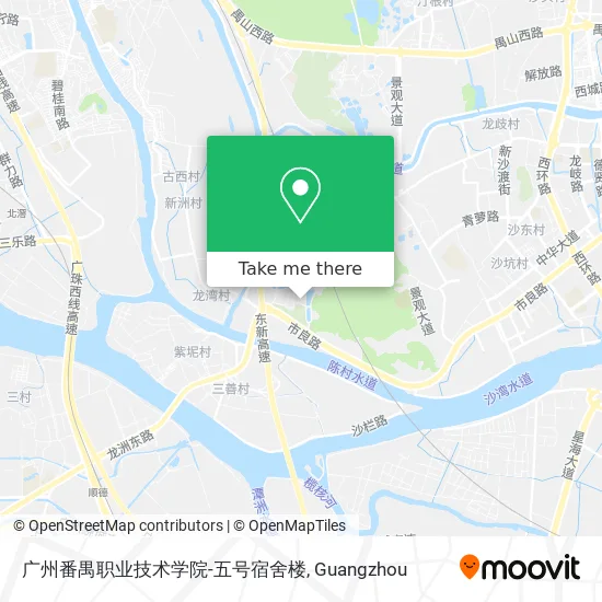 广州番禺职业技术学院-五号宿舍楼 map