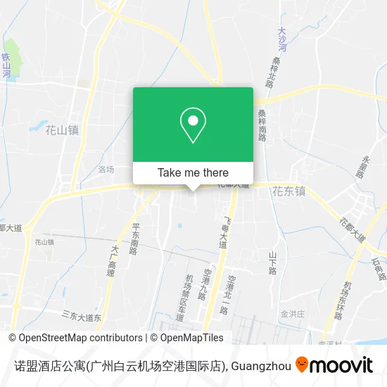 诺盟酒店公寓(广州白云机场空港国际店) map