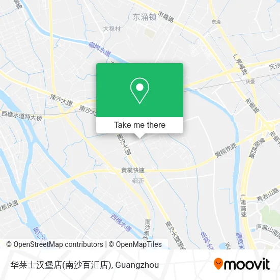 华莱士汉堡店(南沙百汇店) map