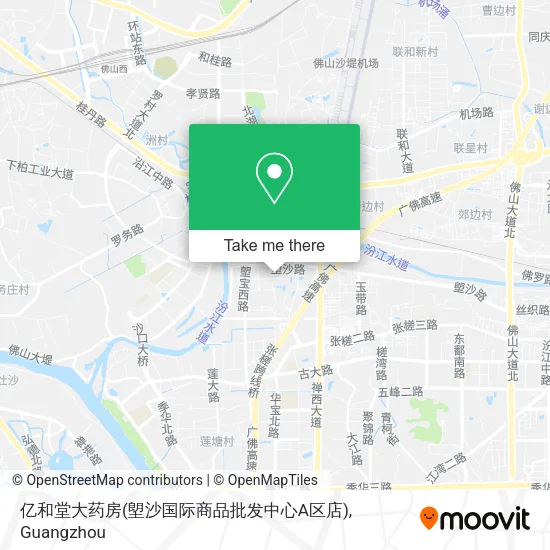 亿和堂大药房(塱沙国际商品批发中心A区店) map
