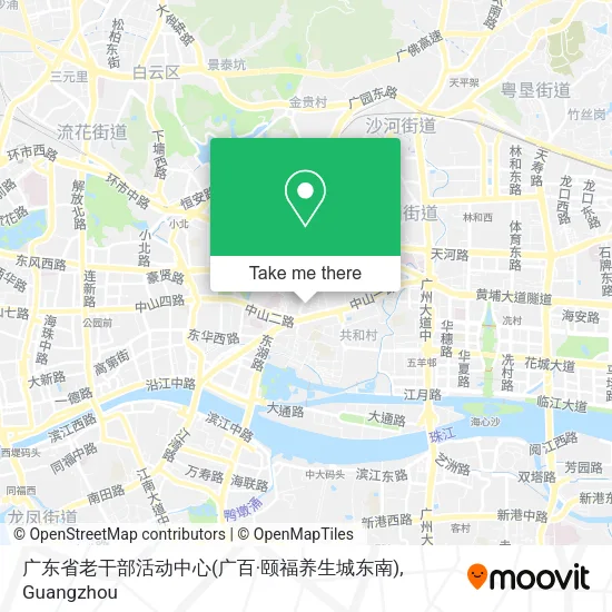 广东省老干部活动中心(广百·颐福养生城东南) map