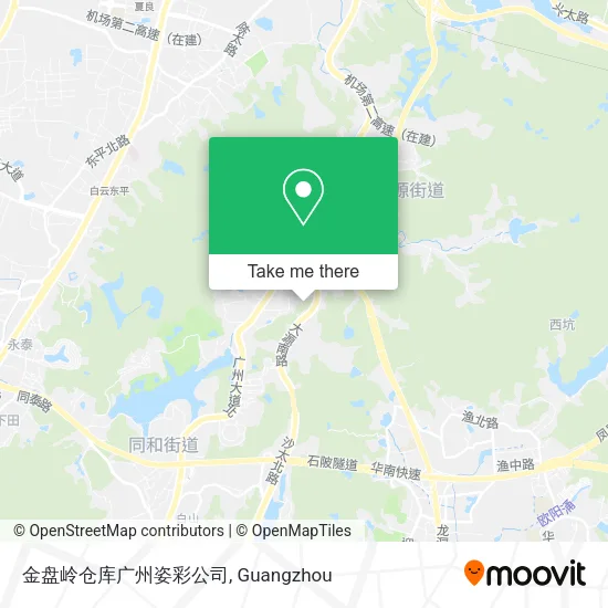 金盘岭仓库广州姿彩公司 map