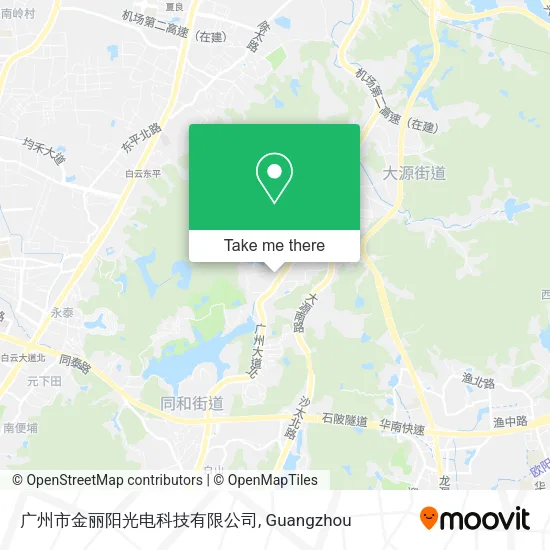 广州市金丽阳光电科技有限公司 map