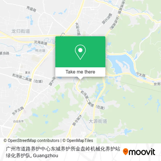 广州市道路养护中心东城养护所金盘岭机械化养护站绿化养护队 map