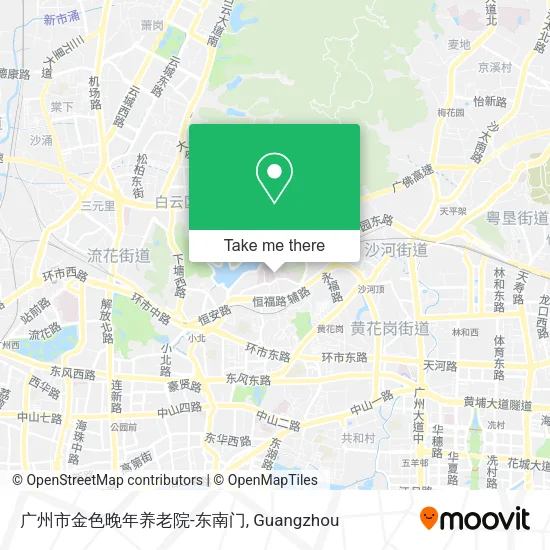 广州市金色晚年养老院-东南门 map