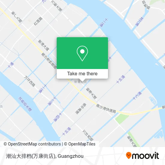 潮汕大排档(万康街店) map