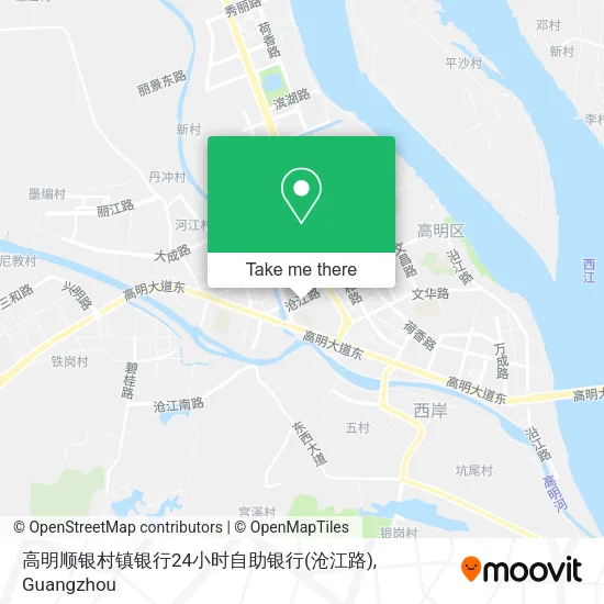高明顺银村镇银行24小时自助银行(沧江路) map