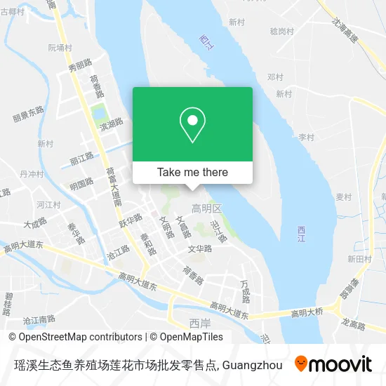瑶溪生态鱼养殖场莲花市场批发零售点 map