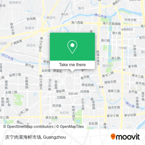 庆宁肉菜海鲜市场 map