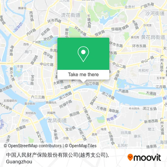 中国人民财产保险股份有限公司(越秀支公司) map
