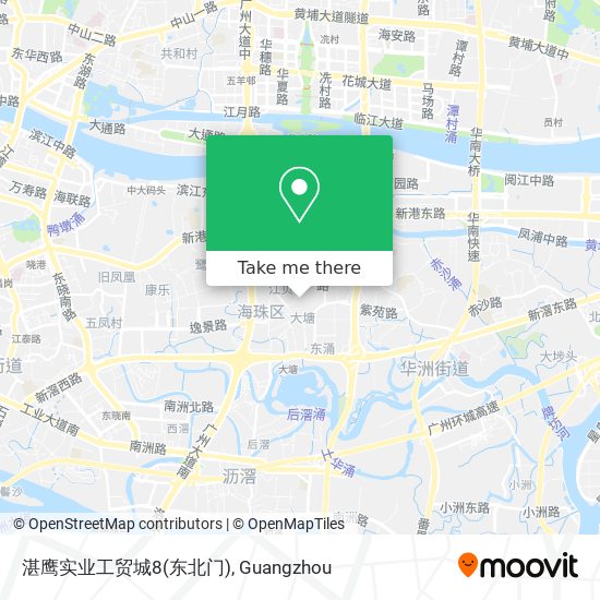 湛鹰实业工贸城8(东北门) map