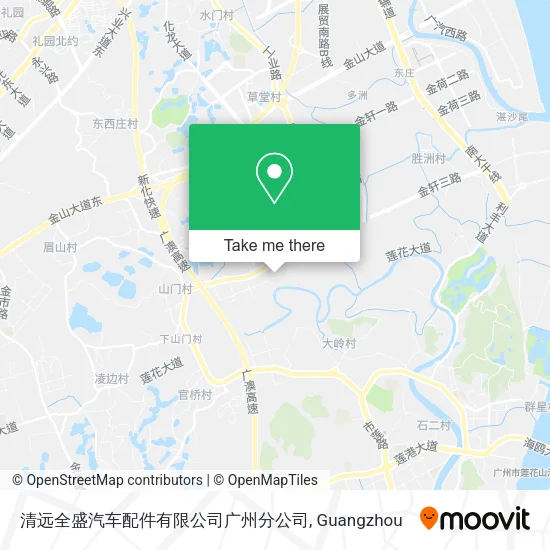 清远全盛汽车配件有限公司广州分公司 map