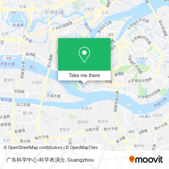 广东科学中心-科学表演台 map