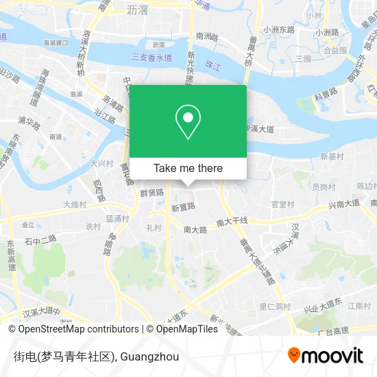 街电(梦马青年社区) map