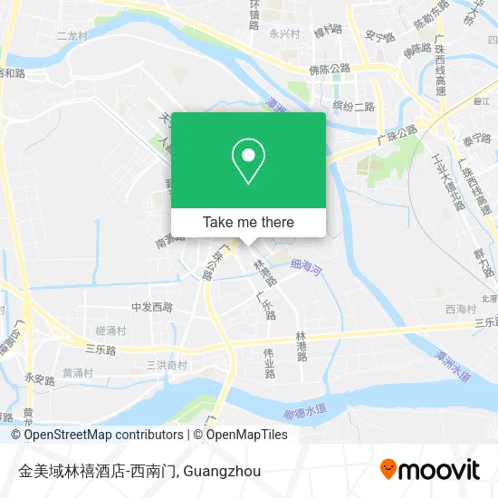 金美域林禧酒店-西南门 map