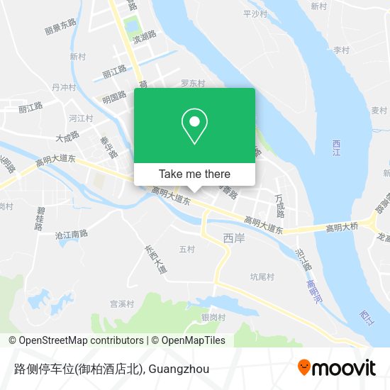 路侧停车位(御柏酒店北) map
