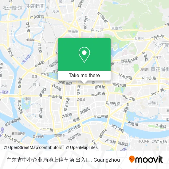 广东省中小企业局地上停车场-出入口 map