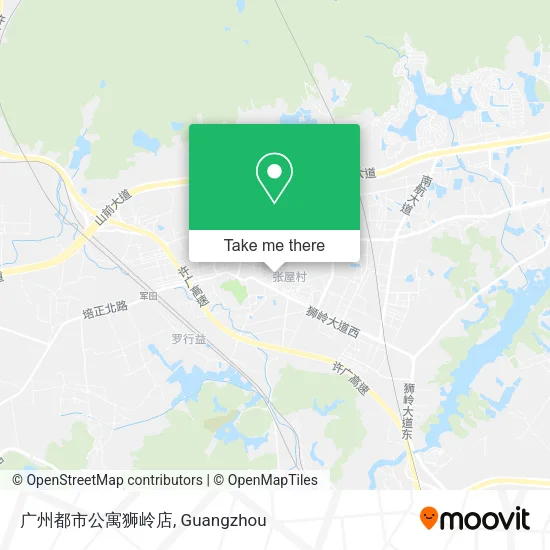 广州都市公寓狮岭店 map