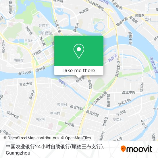 中国农业银行24小时自助银行(顺德王布支行) map