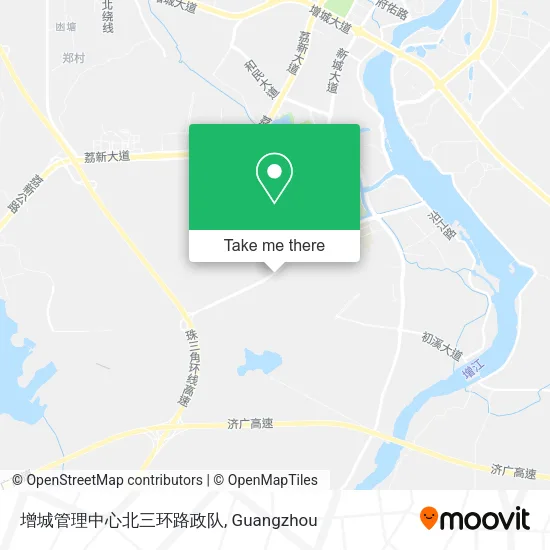 增城管理中心北三环路政队 map