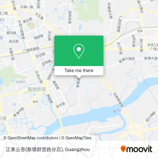 正果云吞(新塘群贤路分店) map