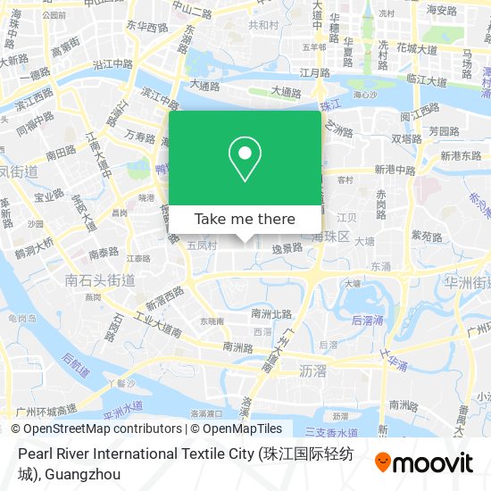 Pearl River International Textile City (珠江国际轻纺城) map