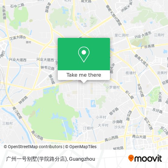 广州一号别墅(学院路分店) map