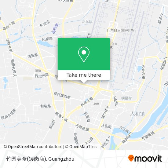 竹园美食(矮岗店) map