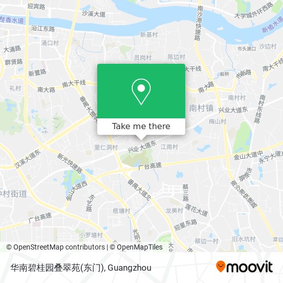 华南碧桂园叠翠苑(东门) map