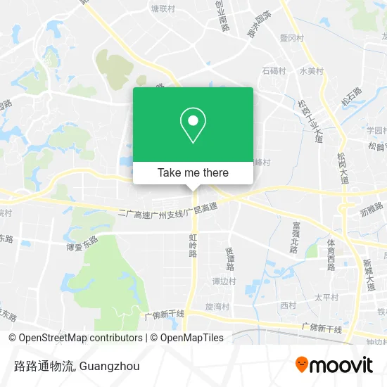 路路通物流 map