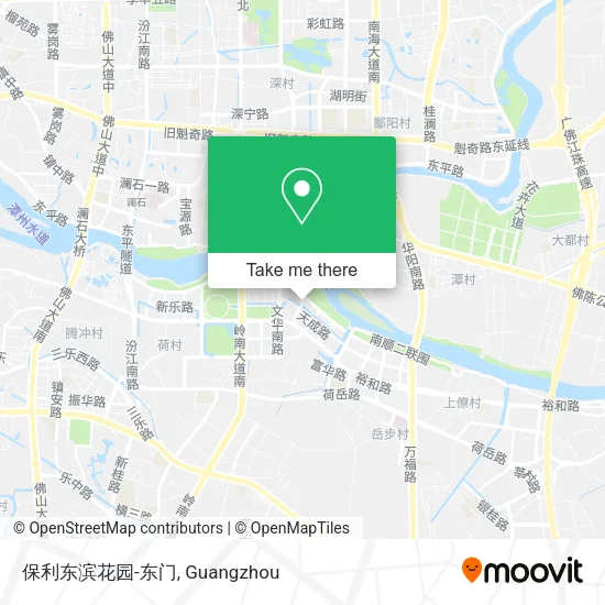 保利东滨花园-东门 map