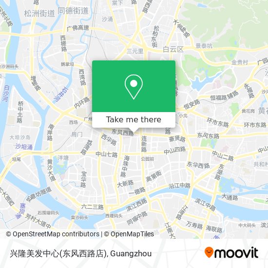 兴隆美发中心(东风西路店) map