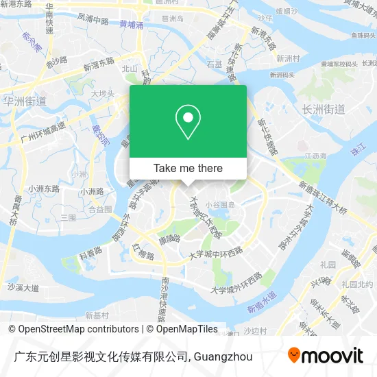 广东元创星影视文化传媒有限公司 map