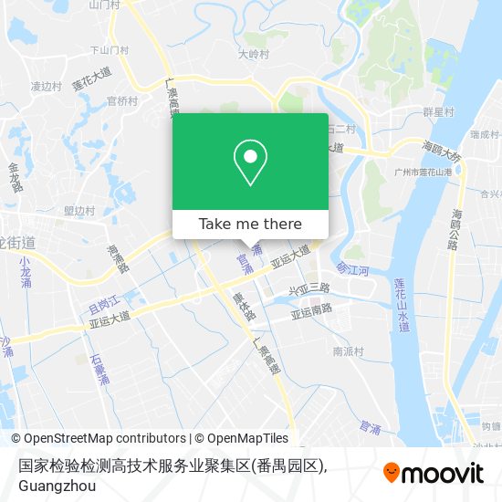 国家检验检测高技术服务业聚集区(番禺园区) map