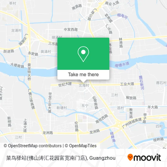 菜鸟驿站(佛山涛汇花园富宽南门店) map