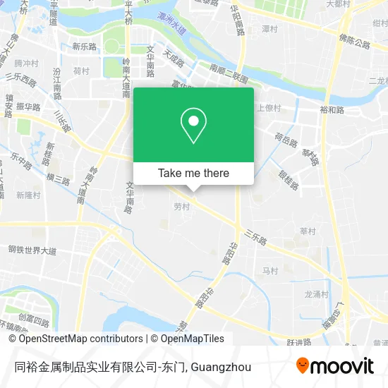 同裕金属制品实业有限公司-东门 map