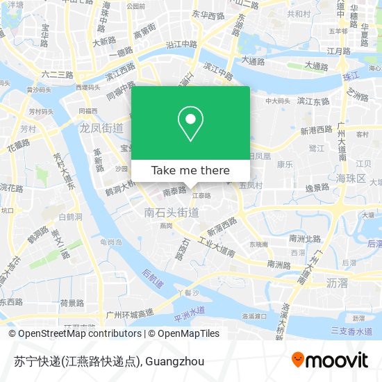 苏宁快递(江燕路快递点) map