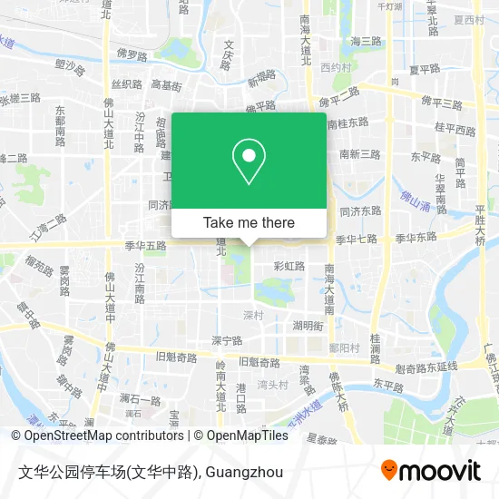 文华公园停车场(文华中路) map