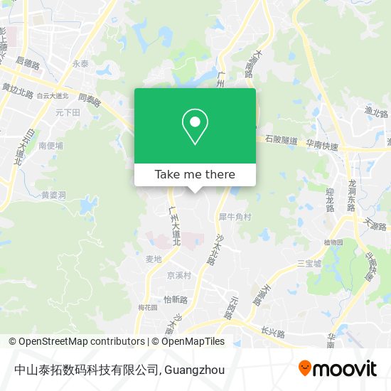 中山泰拓数码科技有限公司 map