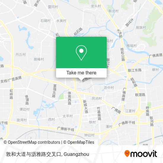 敦和大道与沥雅路交叉口 map