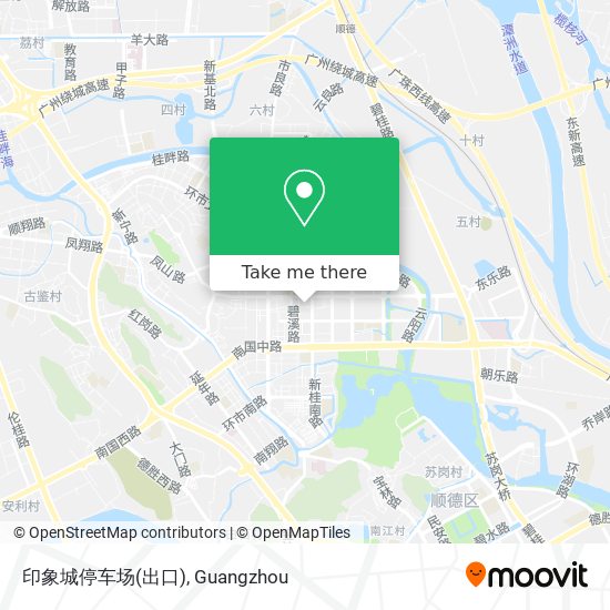印象城停车场(出口) map