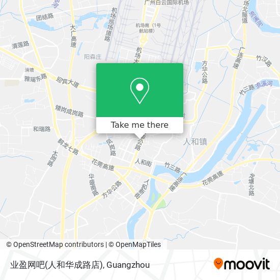 业盈网吧(人和华成路店) map