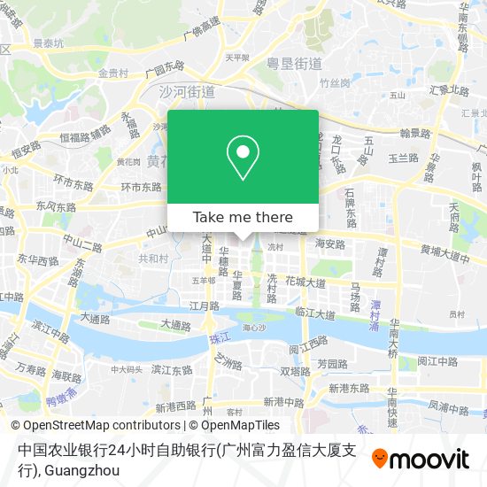 中国农业银行24小时自助银行(广州富力盈信大厦支行) map