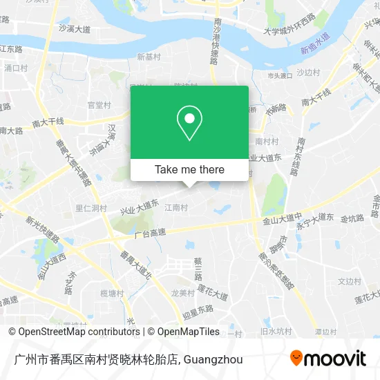 广州市番禹区南村贤晓林轮胎店 map