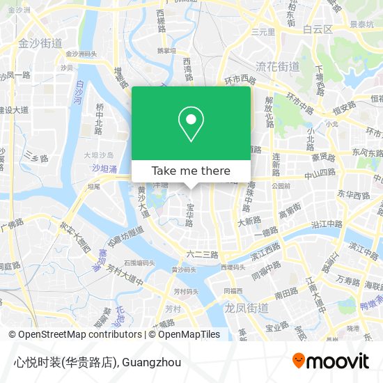 心悦时装(华贵路店) map