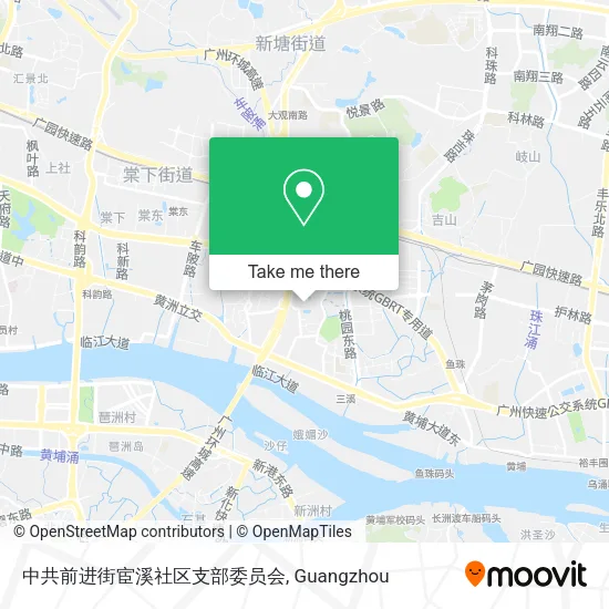中共前进街宦溪社区支部委员会 map