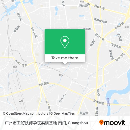 广州市工贸技师学院实训基地-南门 map