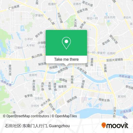 石街社区-东南门人行门 map